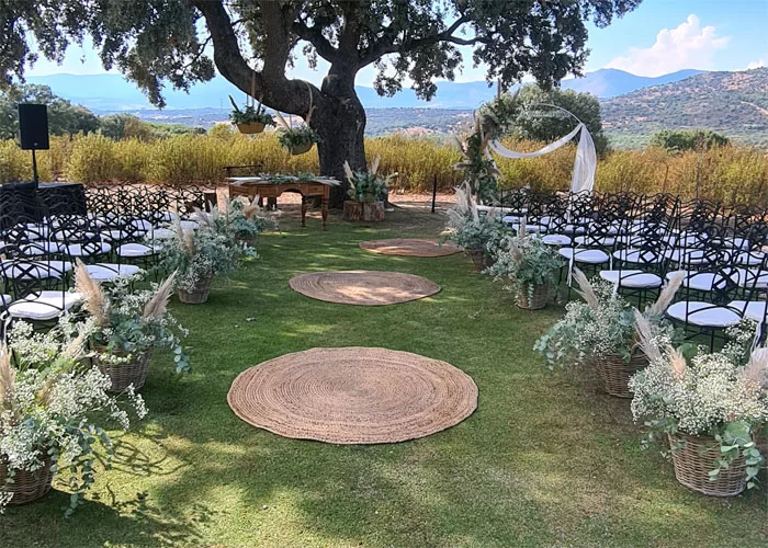 boda al aire libre en finca el hormigal